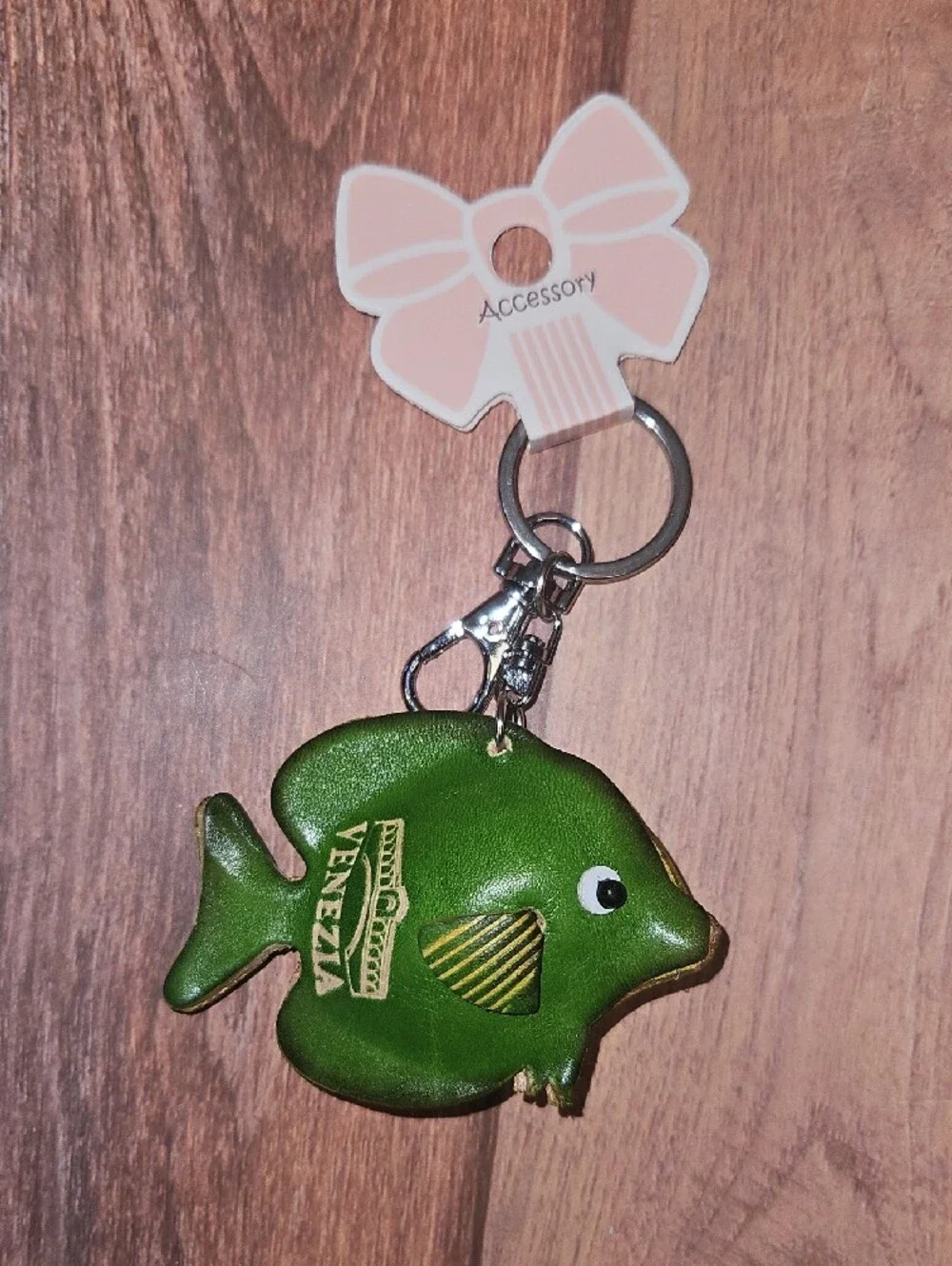 Leather 3d Fish Keychains. New